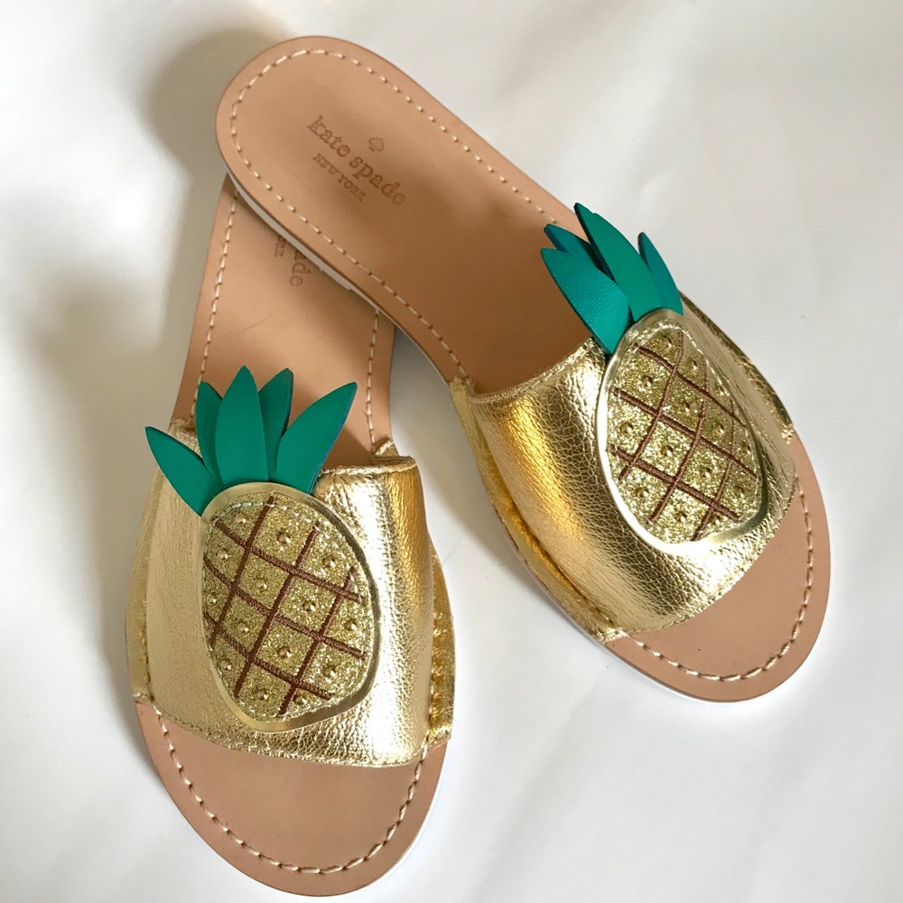  Kate Spade Pineapple Sandals - Slip on - Picture 3 of 5